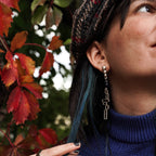 Earrings Cyan Veil Earrings