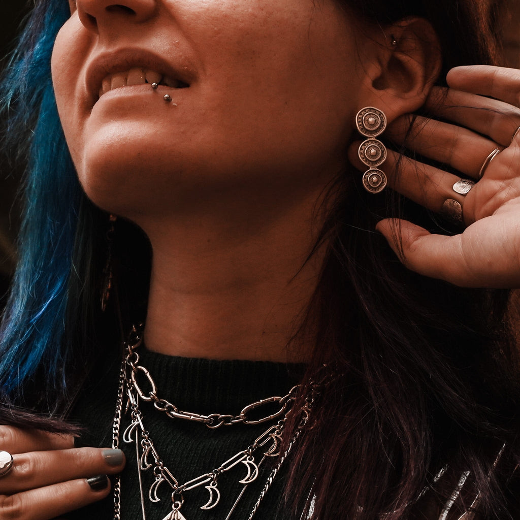 Earrings Ritual Of Three Earrings