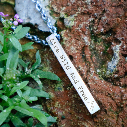 Engravable Bar Necklace