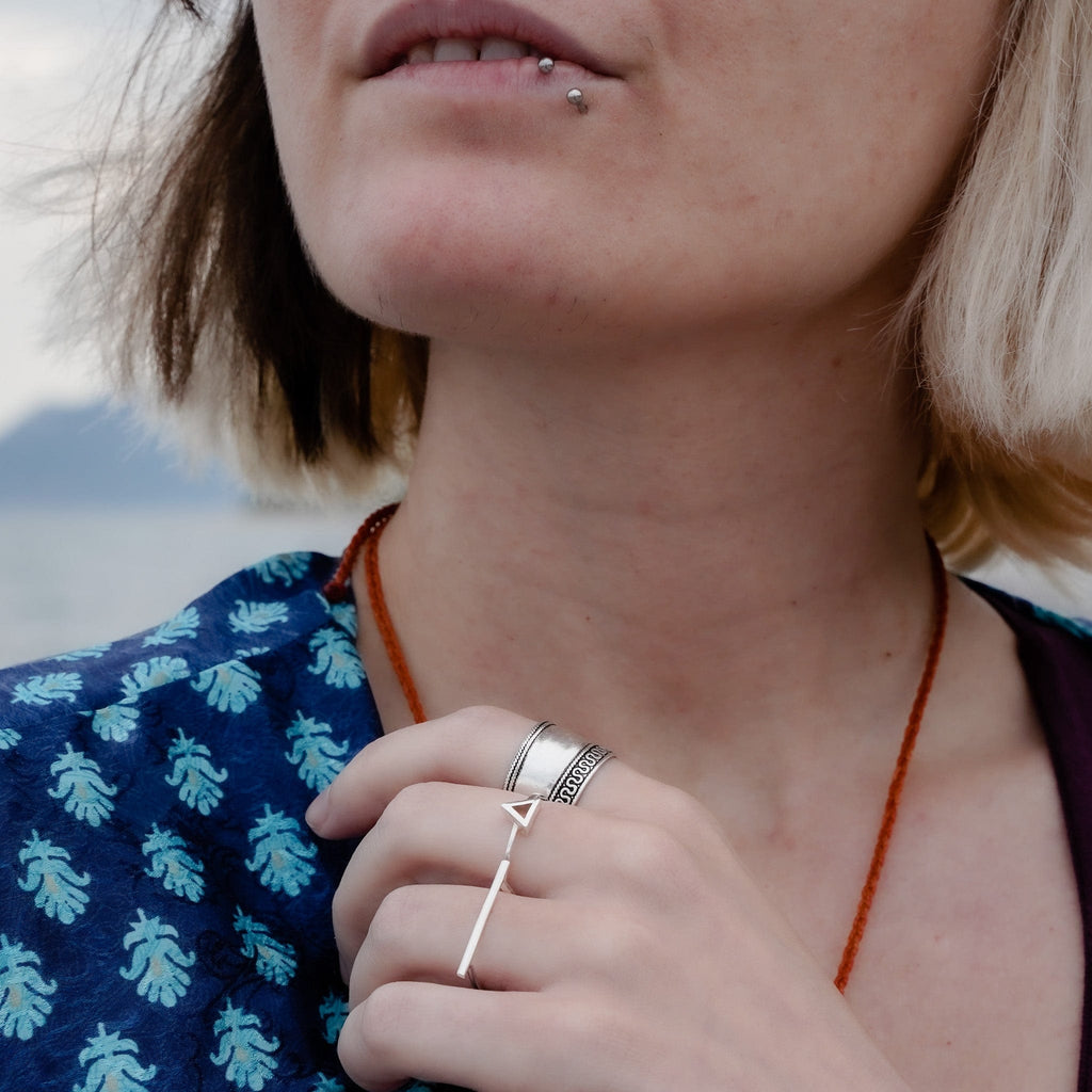 Ethnic ring Triangle Ring