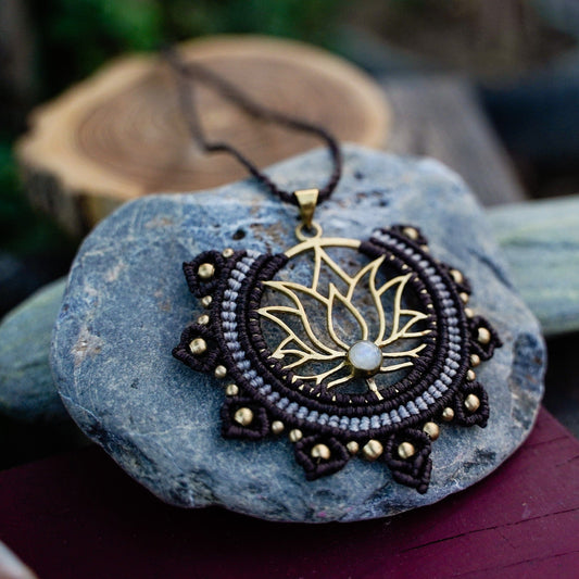 Knotted Lotus Necklace