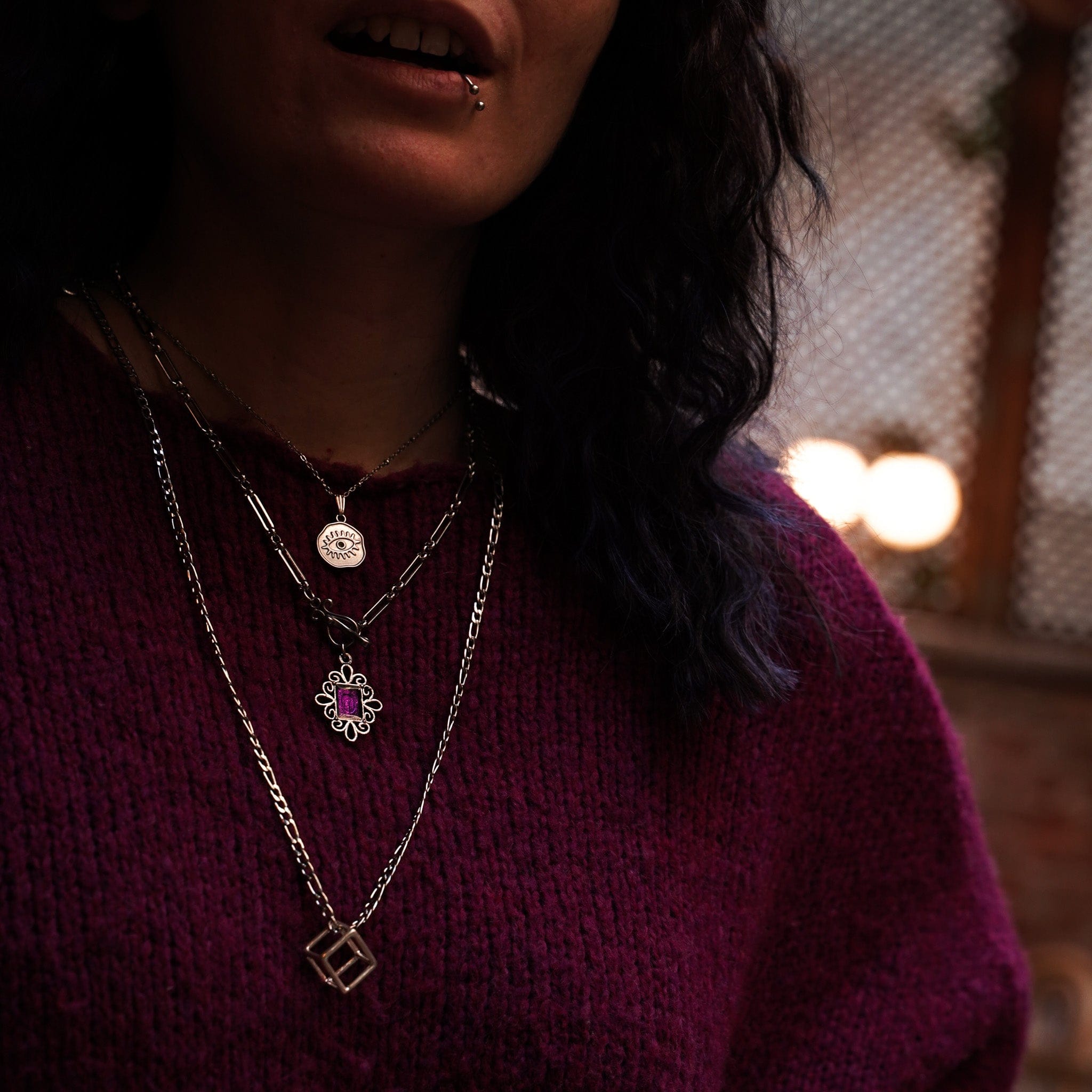 Necklaces Cube Necklace