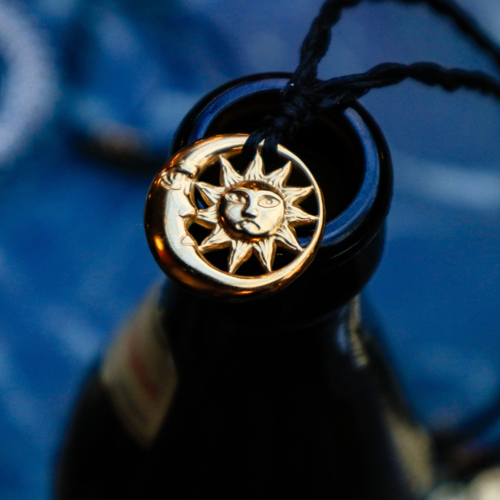 Necklaces Gold Moon and Sun Necklace