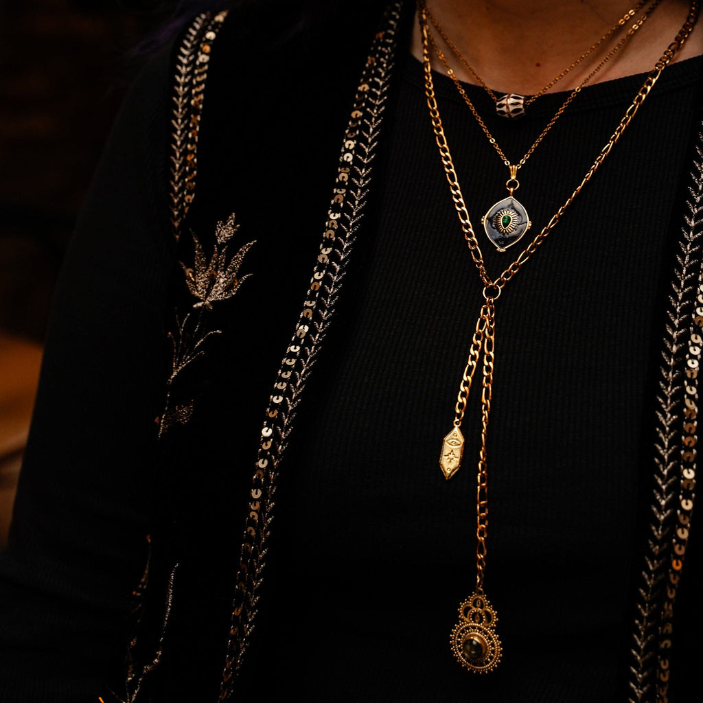 Necklaces Malachite Tear Necklace