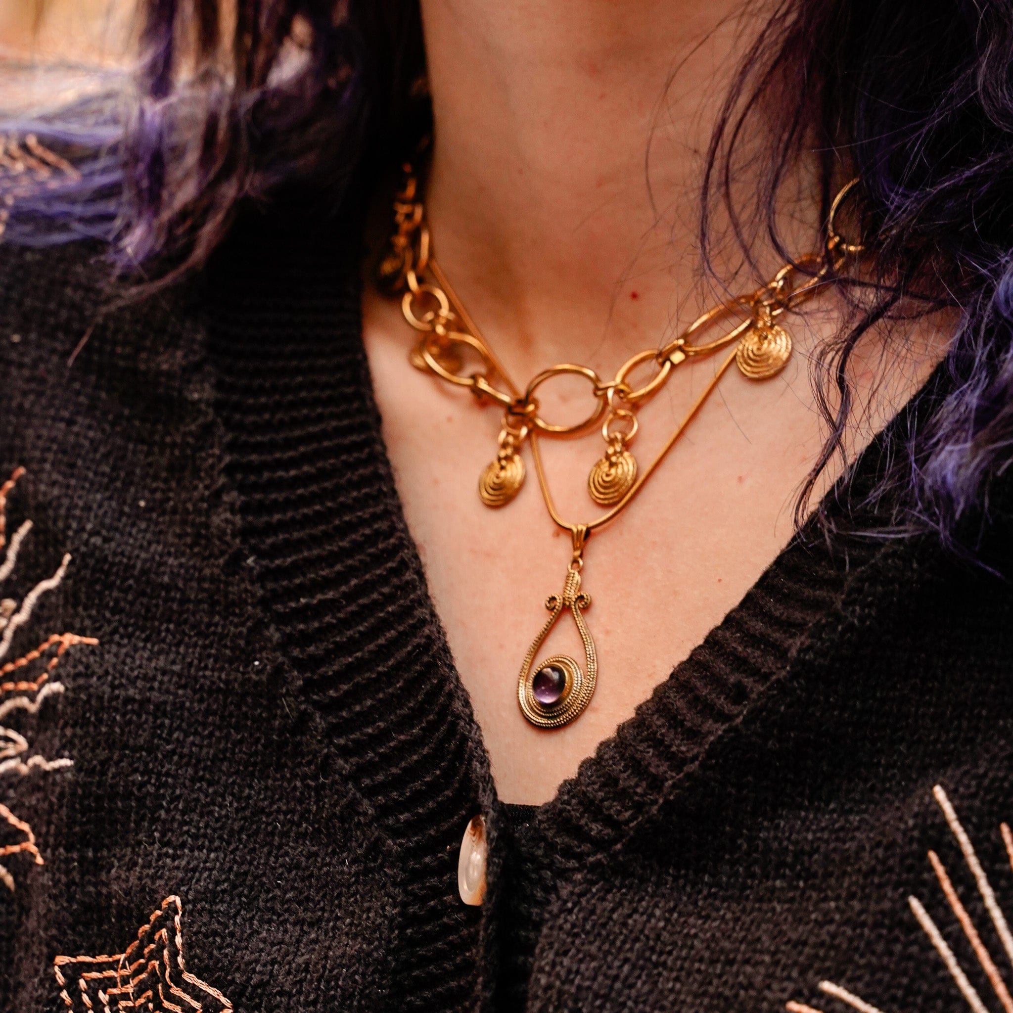 Necklaces Purple Sunset Necklace