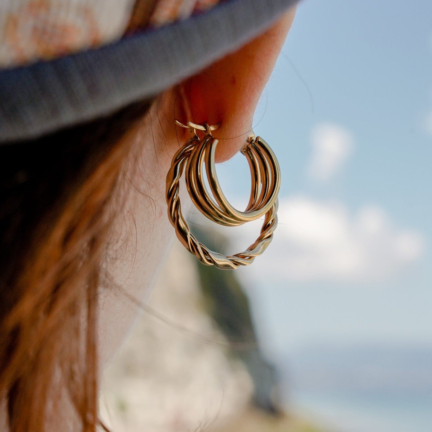 Triple Hoop Earrings