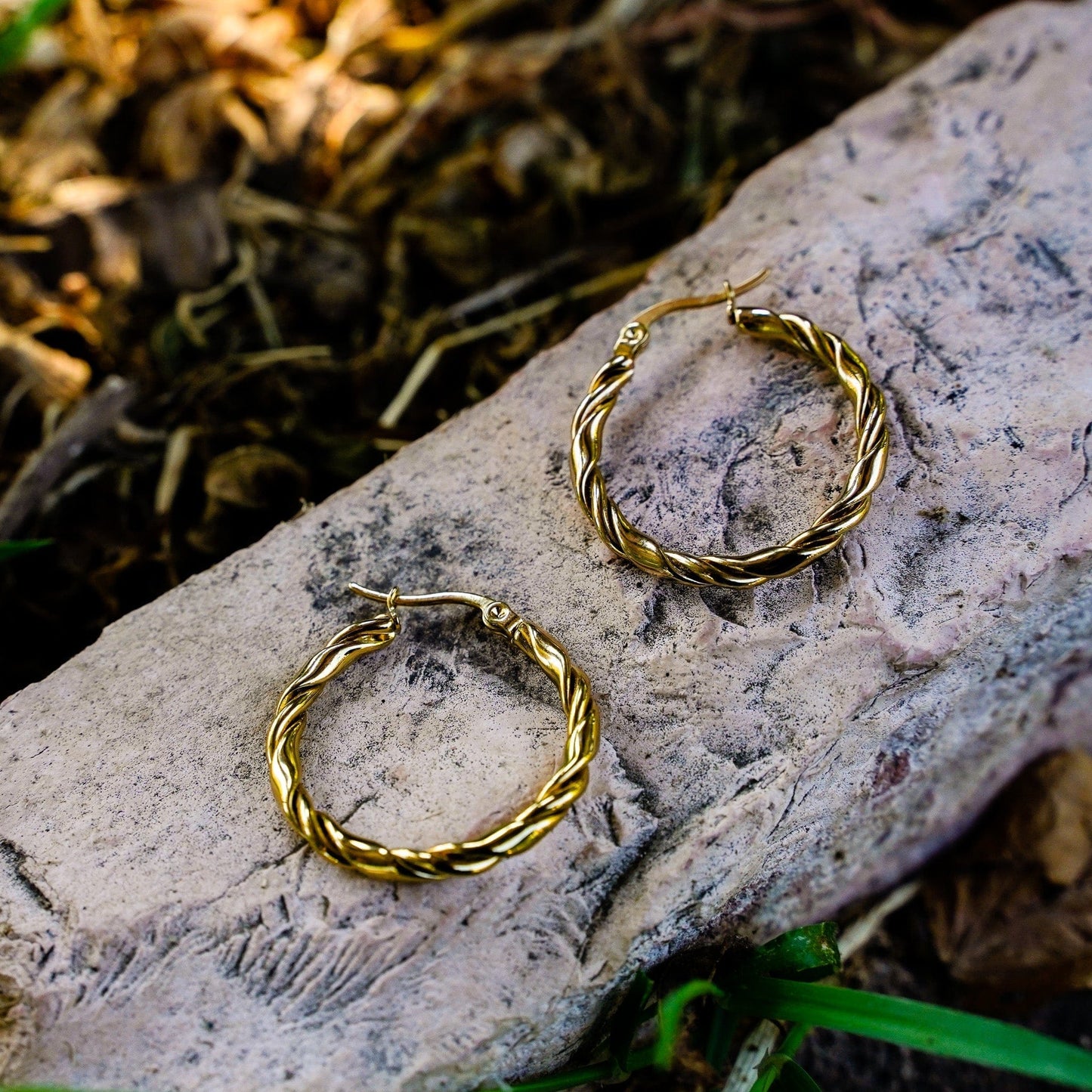 Twisted Hoop Earrings