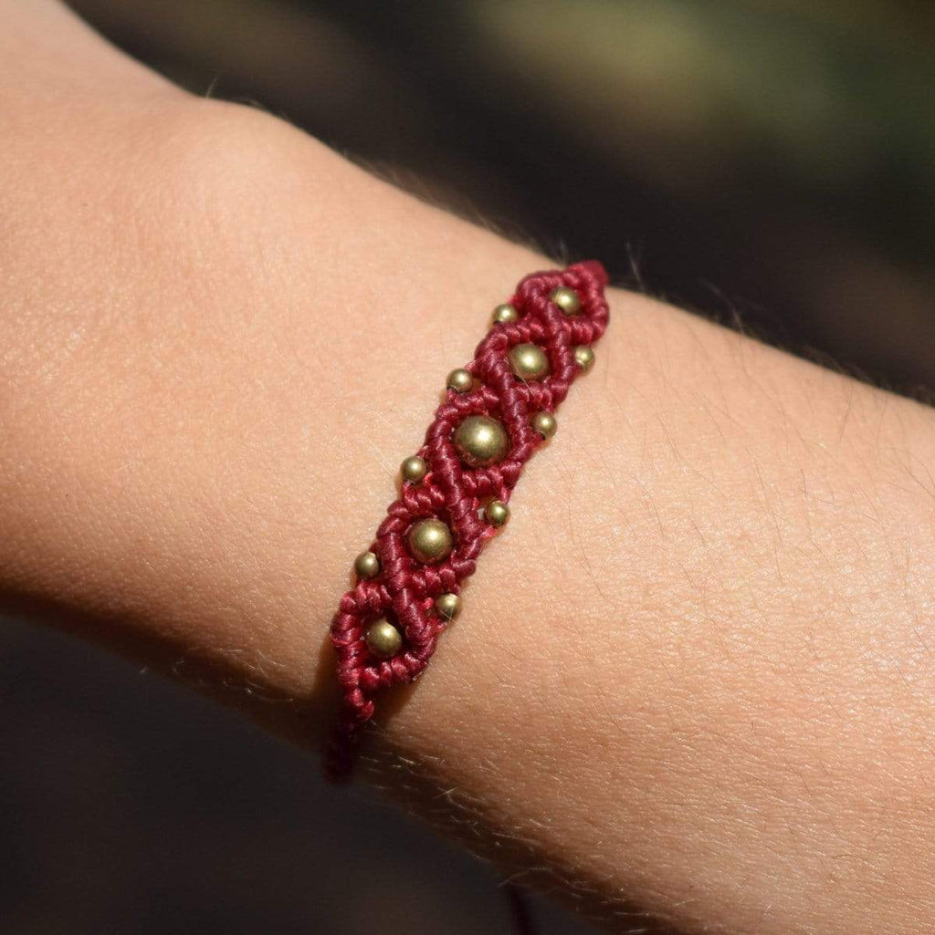 Macrame bracelet Children's Heart Awareness Bracelet