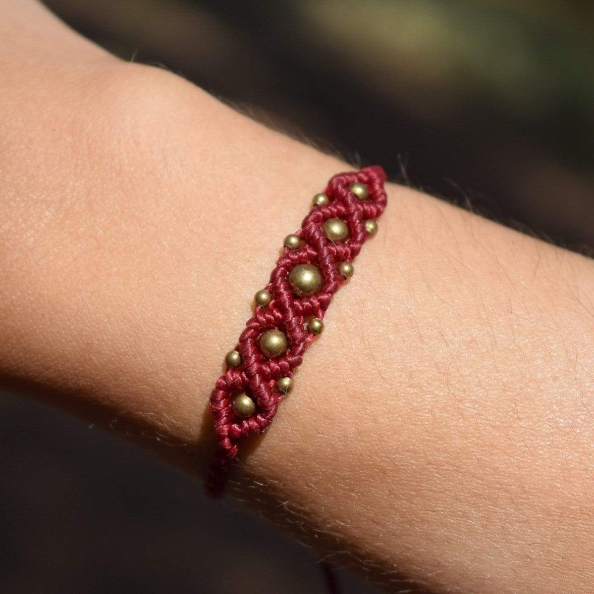 Macrame bracelet Children's Heart Awareness Bracelet