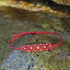 Macrame bracelet Children's Heart Awareness Bracelet