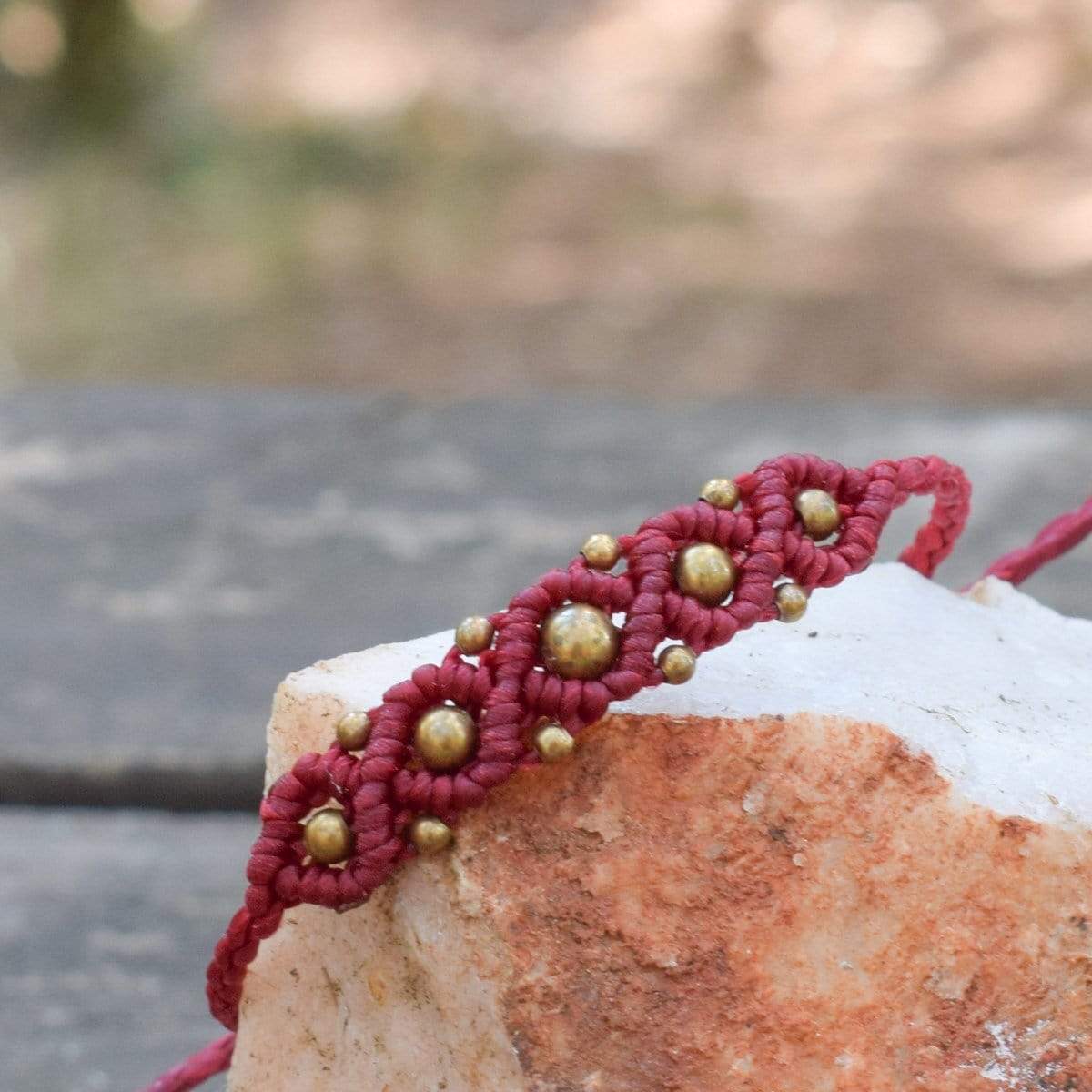 Macrame bracelet Children's Heart Awareness Bracelet