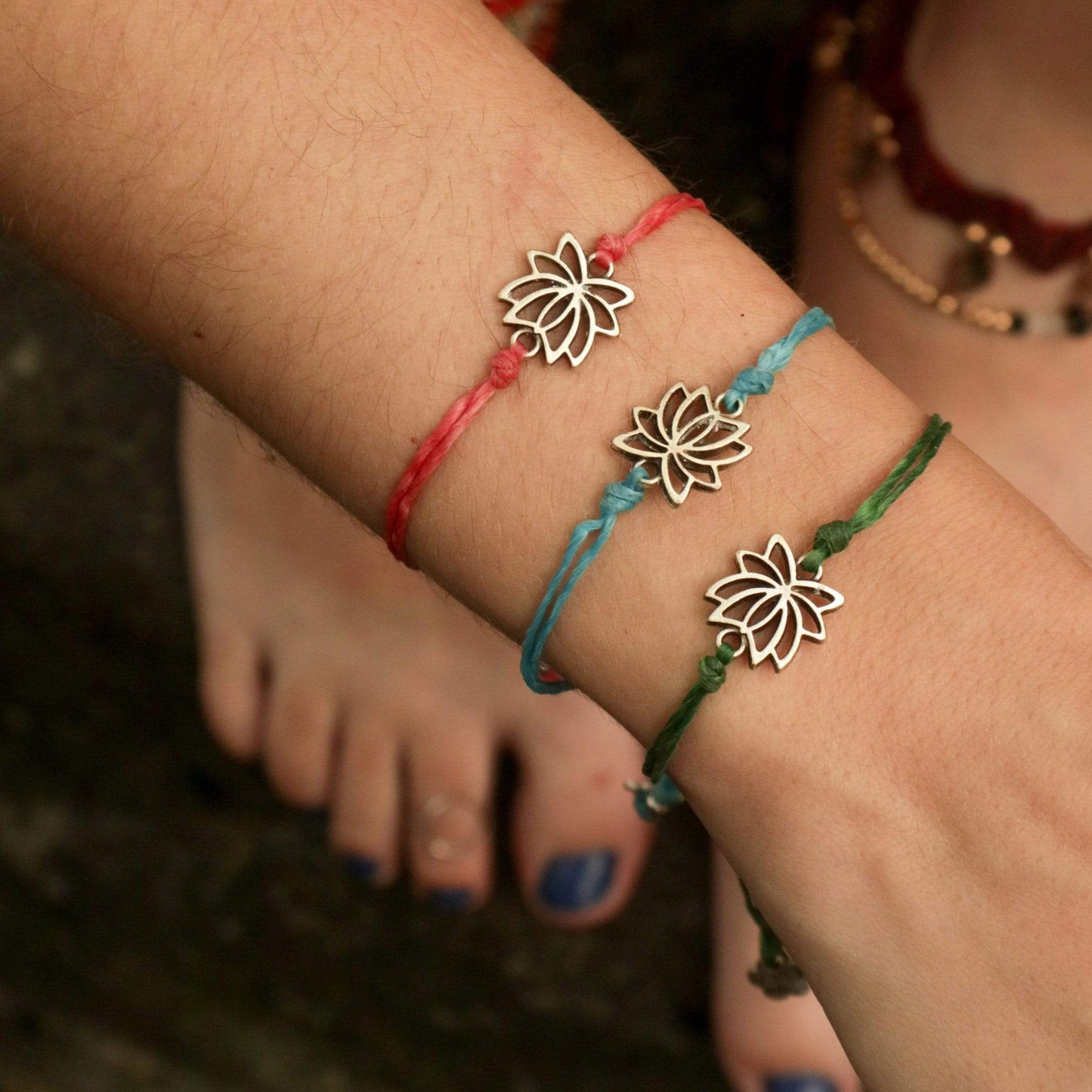 Macrame bracelet Lotus Bracelet